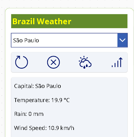 Building a Brazil Capitals Weather App in Power Apps: Step-by-Step with Power Automate, Open-Meteo, Current Conditions, and Forecast&nbsp;Charts