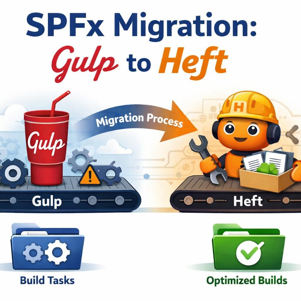 SPFx migration process from Gulp to Heft with icons and folders