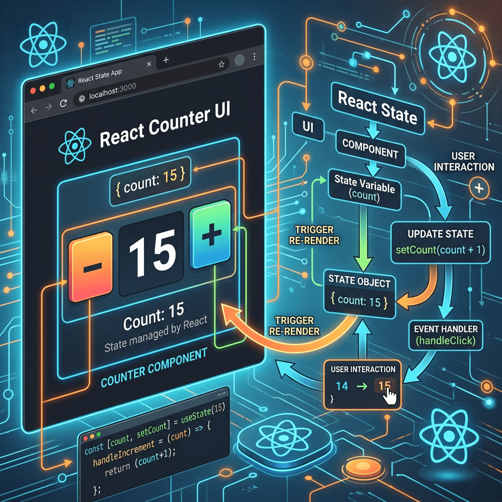 Building Your First Interactive React Application — Understanding State with App 21 Modern&nbsp;Counter