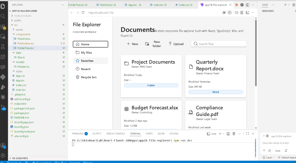 Building a Corporate File Explorer with React, TypeScript, Vite, and ...