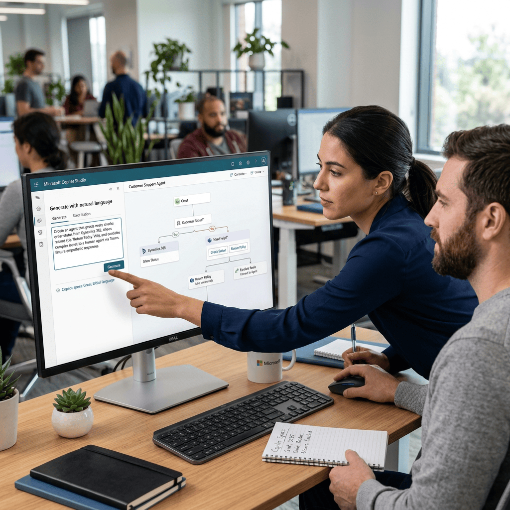 Designing a Microsoft Copilot Studio Agent from a Natural-Language Specification